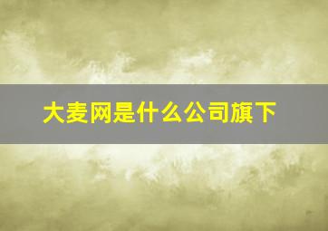 大麦网是什么公司旗下