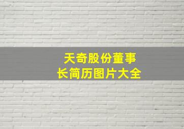 天奇股份董事长简历图片大全