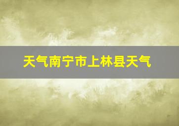 天气南宁市上林县天气