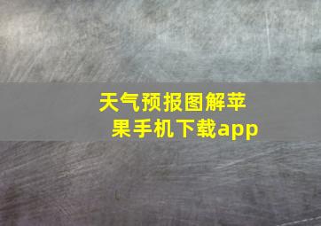 天气预报图解苹果手机下载app