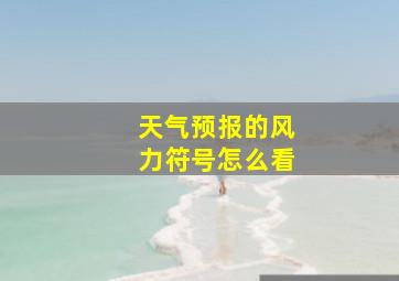 天气预报的风力符号怎么看