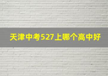 天津中考527上哪个高中好