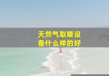 天然气取暖设备什么样的好