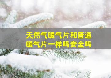 天然气暖气片和普通暖气片一样吗安全吗