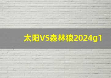 太阳VS森林狼2024g1