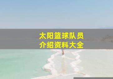 太阳篮球队员介绍资料大全