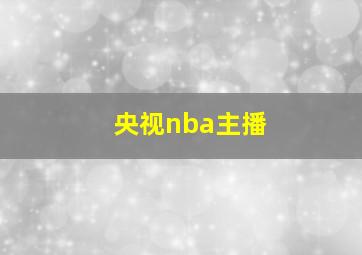 央视nba主播