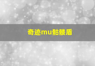 奇迹mu骷髅盾