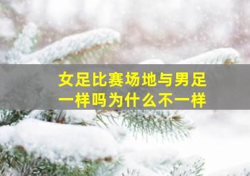 女足比赛场地与男足一样吗为什么不一样