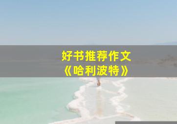 好书推荐作文《哈利波特》