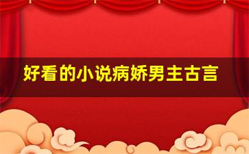 好看的小说病娇男主古言