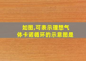 如图,可表示理想气体卡诺循环的示意图是