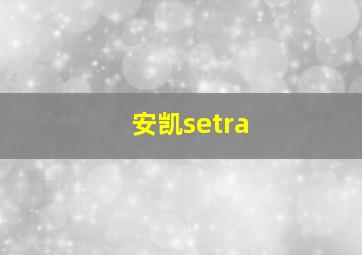 安凯setra