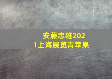 安藤忠雄2021上海展览青苹果