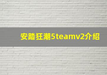 安踏狂潮5teamv2介绍