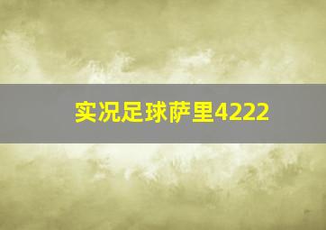 实况足球萨里4222