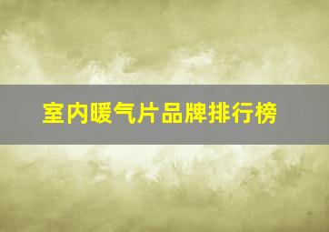 室内暖气片品牌排行榜