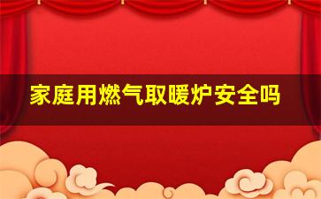 家庭用燃气取暖炉安全吗