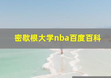 密歇根大学nba百度百科