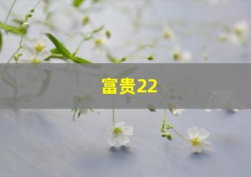 富贵22