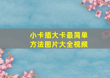 小卡插大卡最简单方法图片大全视频