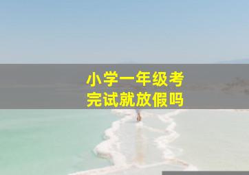 小学一年级考完试就放假吗