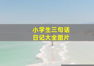 小学生三句话日记大全图片