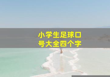 小学生足球口号大全四个字