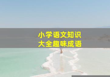 小学语文知识大全趣味成语