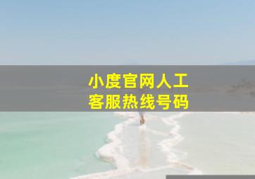 小度官网人工客服热线号码