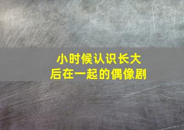 小时候认识长大后在一起的偶像剧