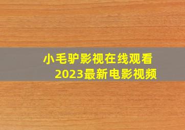 小毛驴影视在线观看2023最新电影视频