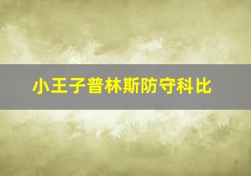 小王子普林斯防守科比