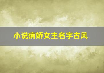 小说病娇女主名字古风