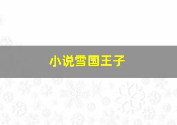 小说雪国王子