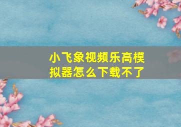 小飞象视频乐高模拟器怎么下载不了