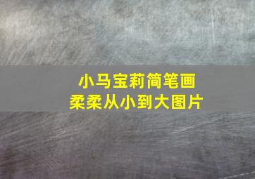 小马宝莉简笔画柔柔从小到大图片