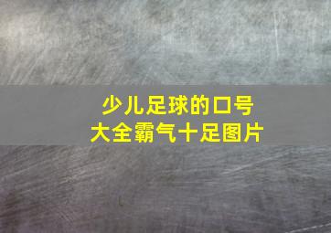 少儿足球的口号大全霸气十足图片