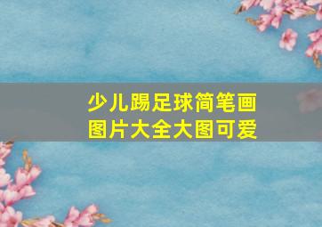 少儿踢足球简笔画图片大全大图可爱