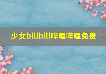 少女bilibili哔哩哔哩免费