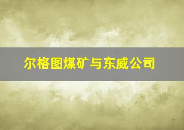 尔格图煤矿与东威公司