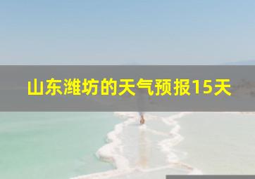 山东潍坊的天气预报15天