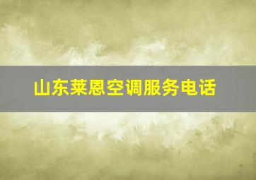 山东莱恩空调服务电话