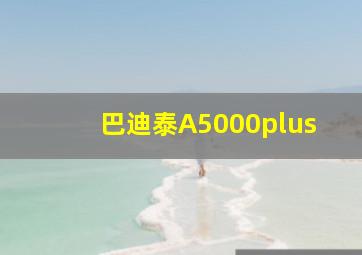 巴迪泰A5000plus