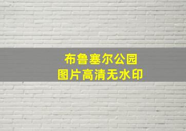 布鲁塞尔公园图片高清无水印