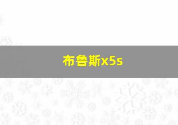 布鲁斯x5s