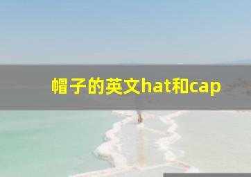 帽子的英文hat和cap