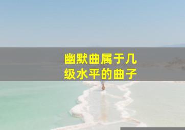 幽默曲属于几级水平的曲子