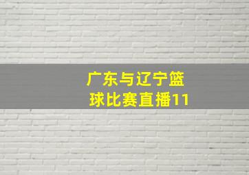 广东与辽宁篮球比赛直播11