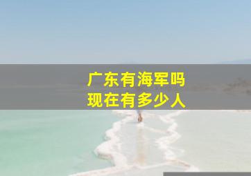 广东有海军吗现在有多少人